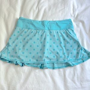 Lululemon Pace Rival Skirt Angel Blue Dot - Size 8
